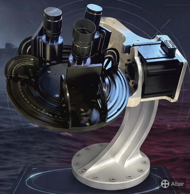 Altair Cel-Nav optical navigation system on its stabilised platform